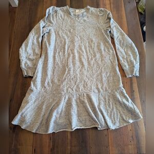 Gap Sweater Dress Long Sleeve Light Gray Large‎